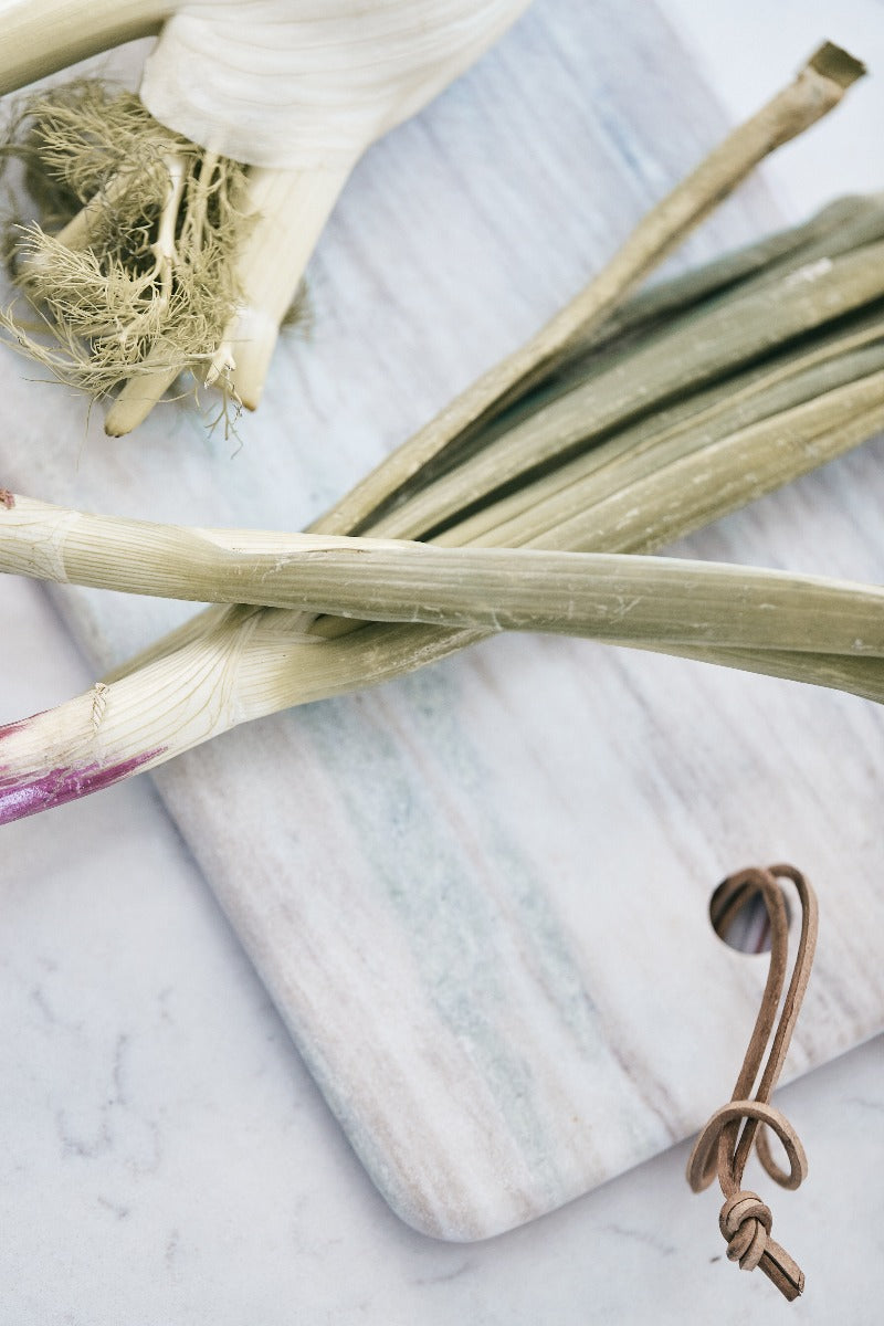 Bahne Interior skærebræt, marmor, hvid - 38x20 - Bahne